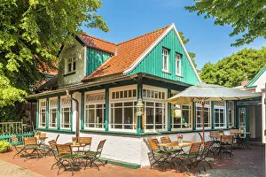Spiekeroog Prints: Traditional restaurant in the village center of Spiekeroog