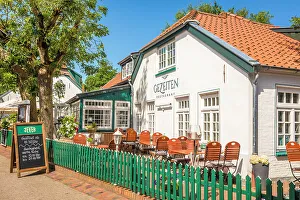 Spiekeroog Prints: Traditional restaurant in the village center of Spiekeroog