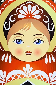 Shops Prints: Traditional Russian nesting doll, or matryoshka, Saint Petersburg, Russia