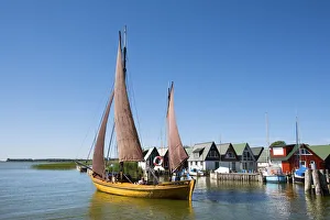 Traditional sailing boat, Ahrenshoop-Althagen, Mecklenburg-Western Pomerania, Germany Traditional sailing boat, Ahrenshoop-Althagen, Mecklenburg-Western Pomerania, Germany