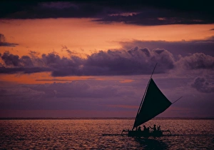 Outrigger Prints: Traditional sailing boats