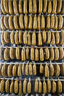 Images Dated 14th December 2021: Traditional sausages (Alheiras) from Mirandela. Tras os Montes, Portugal