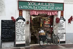Images Dated 10th August 2011: Traditional shop, Saint Jean de Luz, Labourd, France
