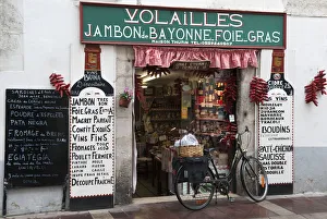 Images Dated 10th August 2011: Traditional shop, Saint Jean de Luz, Labourd, France
