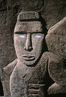 Traditional stone carving, Rarotonga, Cook Islands