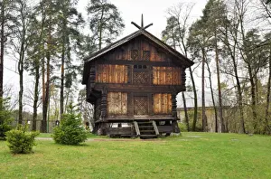 Oslo Prints: Traditional storehouse at the Norwegian Museum of Cultural History (Norsk Folkemuseum)