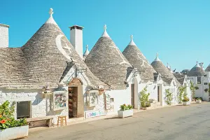 Apulia Prints: Traditional Trulli houses. Alberobello, Bari province, Apulia, Italy