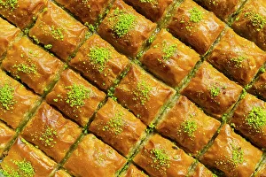Marketplace Prints: Detail of traditional Turkish dessert baklava