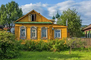 Yaroslavl Region Prints: Traditional vintage wooden house, Rostov, Yaroslavl region, Russia