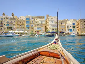 Birgu Prints: Traditional Water Taxi of picturesque Vittoriosa (Birgu), Valletta, Malta