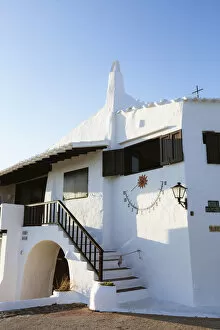 Traditional whitewashed house, Binibequer Vell, Menorca, Balearic Islands, Spain