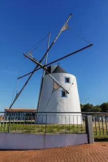 Lagos Prints: Traditional windmill near Lagos, Algarve, Portugal