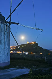 Images Dated 24th May 2013: Traditional windmills at the Serra do Louro in the Arrabida Natural Park