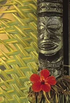 Cook Islands Gallery: Traditional wood carving, Rarotonga, Cook Islands