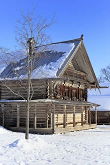 Images Dated 6th November 2012: Traditional wooden house (1882), Museum of wooden architecture Vitoslavlicy, Veliky