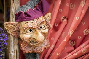 Legends Prints: Traditional wooden masks from Comelico, Casamazzagno, Comelico Superiore, Belluno, Veneto