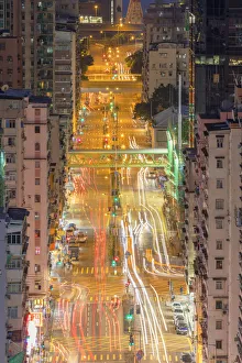 Apartments Prints: Traffic and apartment blocks, Shek Kip Mei, Kowloon, Hong Kong