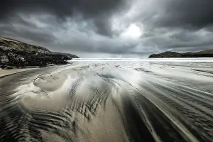 Isle Of Lewis Prints: Traigh na Clibhe, Cliff, Isle of Lewis, Outer Hebrides, Scotland, UK, February 2025