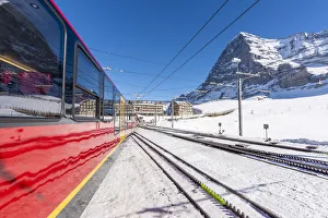 Train to Jungfraujoch, Kleine Scheidegg, Berner Oberland, canton of Bern, Switzerland