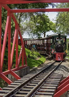 Train in Parque de la Amistad, Friendship Park, Santiago de Surco District, Lima, Peru