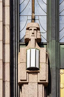 Uusimaa County Prints: Train Station, detailed view, Helsinki, Uusimaa County, Finland