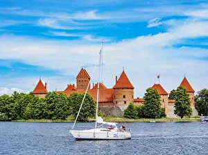 Trakai Island Castle, Lake Galve, Trakai, Lithuania
