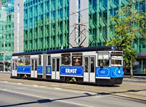 Tram at Narva Road, Tallinn, Estonia