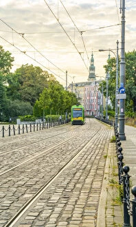 Images Dated 9th November 2020: A tram in Poznan, Poland, Eastern Europe