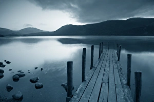 Landing Stage Prints: Tranquil landscape and Pier