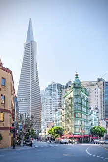 San Francisco Prints: Transamerica Building in North Beach District, San Francisco, California, USA