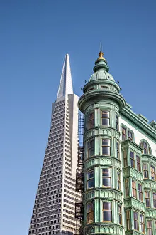 Images Dated 5th May 2017: Transamerica Pyramid and Columbus Tower, San Francisco, California, USA