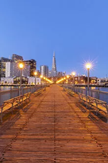 Images Dated 16th April 2021: Transamerica Pyramid and pier, San Francisco, California, USA