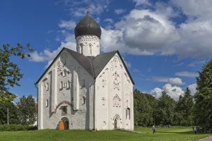 Novgorod The Great Prints: Transfiguration church on the Ilyina street, 1374, Veliky Novgorod, Russia