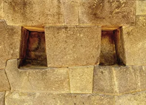 Trapezoidal niche, Ollantaytambo, Sacred Valley, Cusco Region, Peru