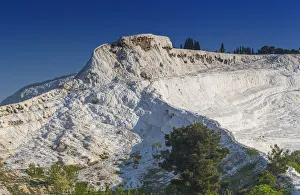 Mounts Prints: Travertine terrace, Pamukkale, Denizli Province, Turkey