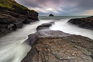 Trebarwith Strand, North Cornwall, England