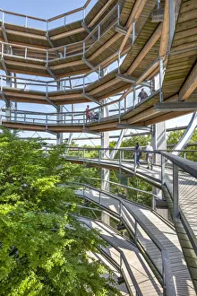 Tree top path, Prora, RAogen Island, Mecklenburg-Western Pomerania, Germany