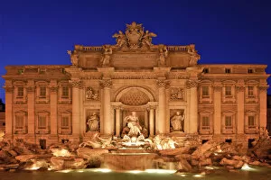 Trevi Fountain at Night, Rome, Italy