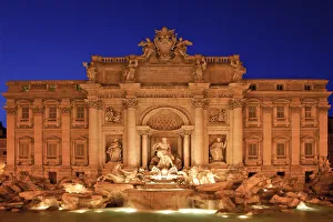 Trevi Fountain at Night, Rome, Italy