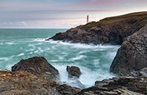 Trevose Head Prints: Trevose Head Lighthouse, Trevose Head, Cornwall, England