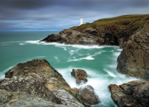 Trevose Head Prints: Trevose Head Lighthouse, Trevose Head, Cornwall, England