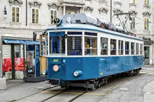 Funicular Prints: Trieste-Opicina tramway, Trieste, Friuli-Venezia Giulia, Italy