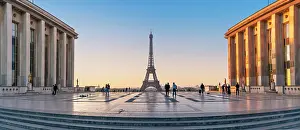 Paris Prints: Trocadero at Sunrise, Paris, France