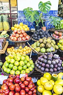 Abundance Gallery: Tropical fruit at Mercado dos Lavradores market, Funchal, Madeira island, Portugal