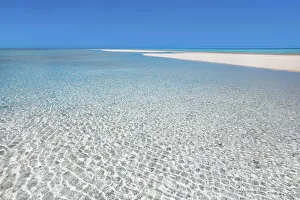 Water Surface Prints: Tropical lagoon with sandbank - Maldives, South Male Atoll, Mahaanaelhihuraa - Rihiveli