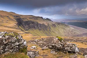 November Prints: Trotternish mountain range on the Isle of Skye, Scotland. Autumn (November) 2012