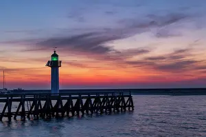 Normandy Prints: Trouville-sur-Mer Lighthouse, Normandy, France