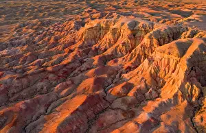 Mongolia Prints: Tsagaan Suvarga Canyon, Gobi Region, Mongolia, Asia