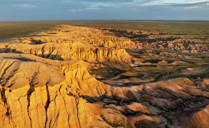 North Asia Prints: Tsagaan Suvarga Canyon at sunrise, Gobi Region, Mongolia, Asia