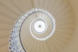 Greenwich Prints: The Tulip Staircase, Queen's House, Greenwich, London, England